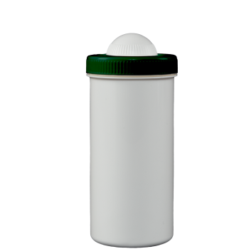 Jar - 200 ml - White, Green Lid - 5 Pieces