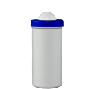 Jar - 200 ml - White, Blue Lid - 5 Pieces
