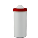 Jar - 200 ml - White, Red Lid - 5 Pieces