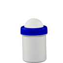 Jar - 50 ml - White, Blue Lid - 10 Pieces